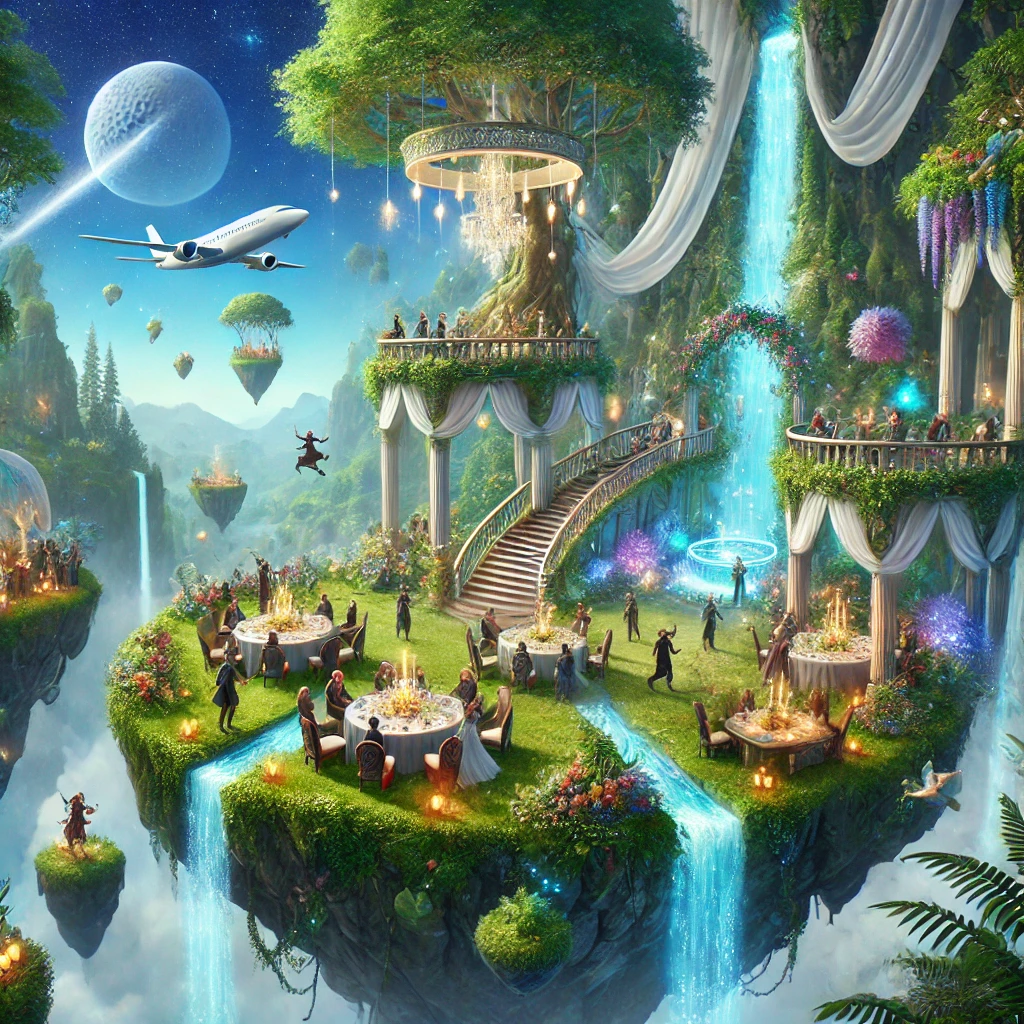 Skybound Soiree: Design Dreamlike Parties in the Sky with Fantastical Guests